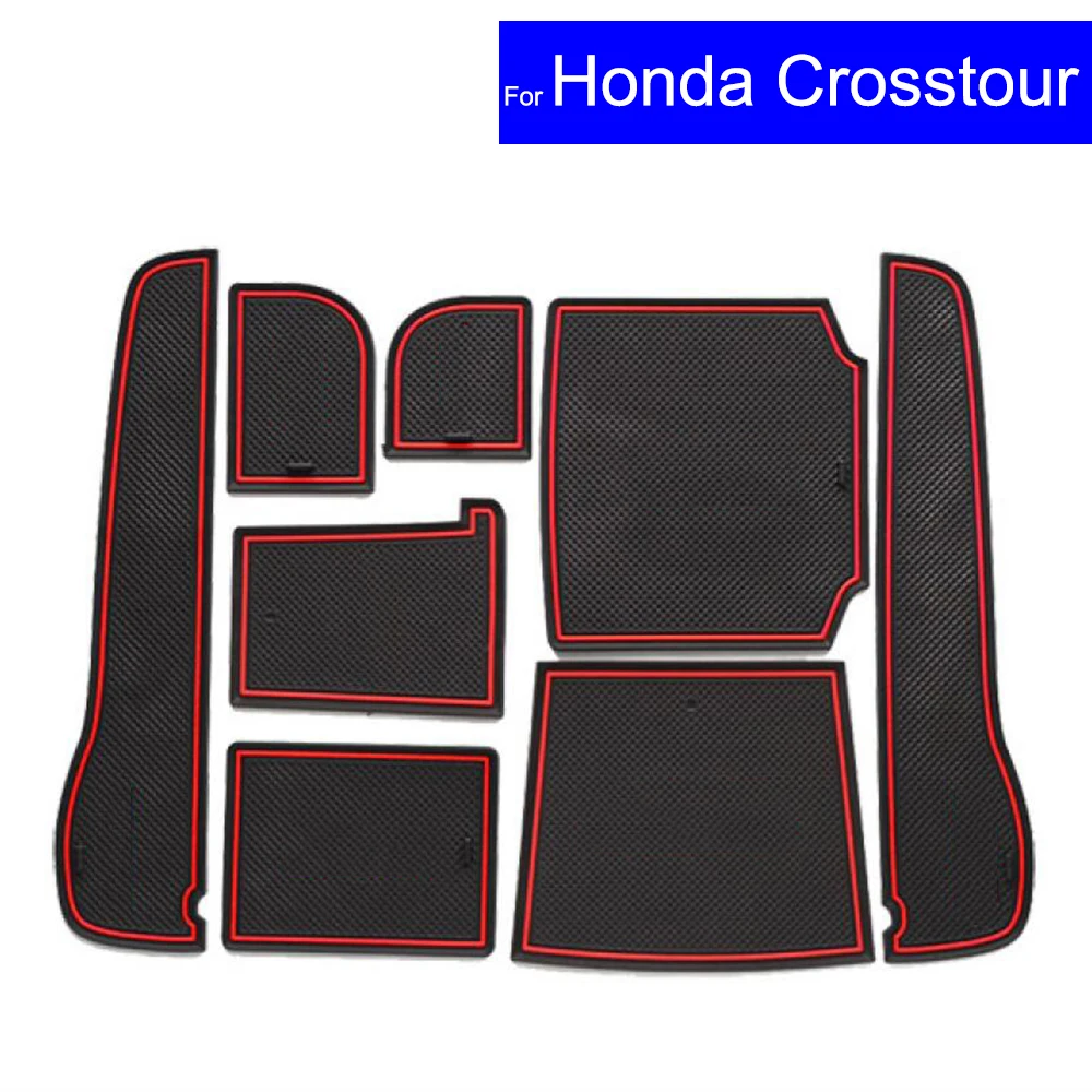 Car Door Gate Slot Mats Carpets Position Cup Holder Pads For Honda