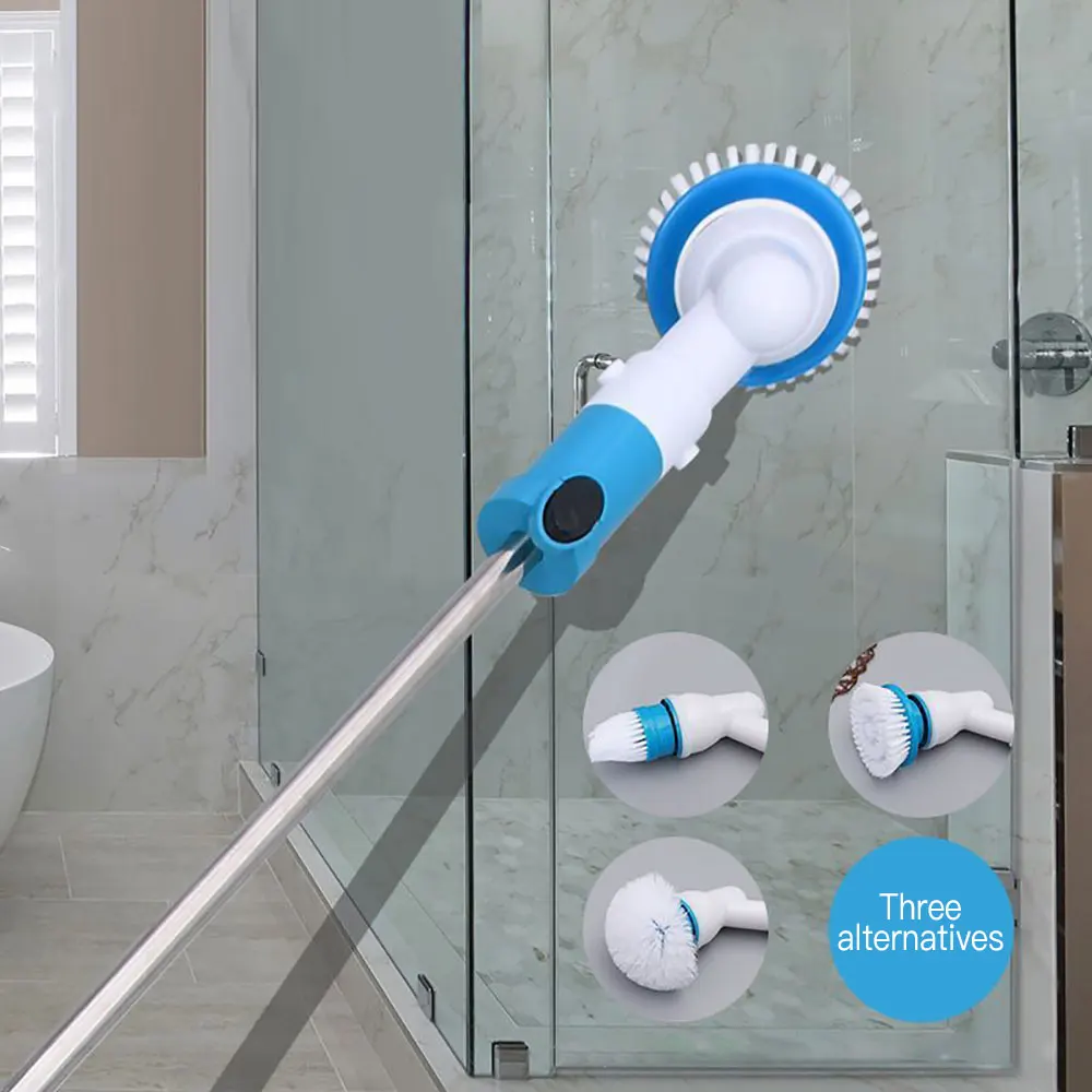 

Kitchen Cleaning Tools Multifunctional Wireless Rechargeable Long-handle Retractable Waterproof Electric Cleaning Brush