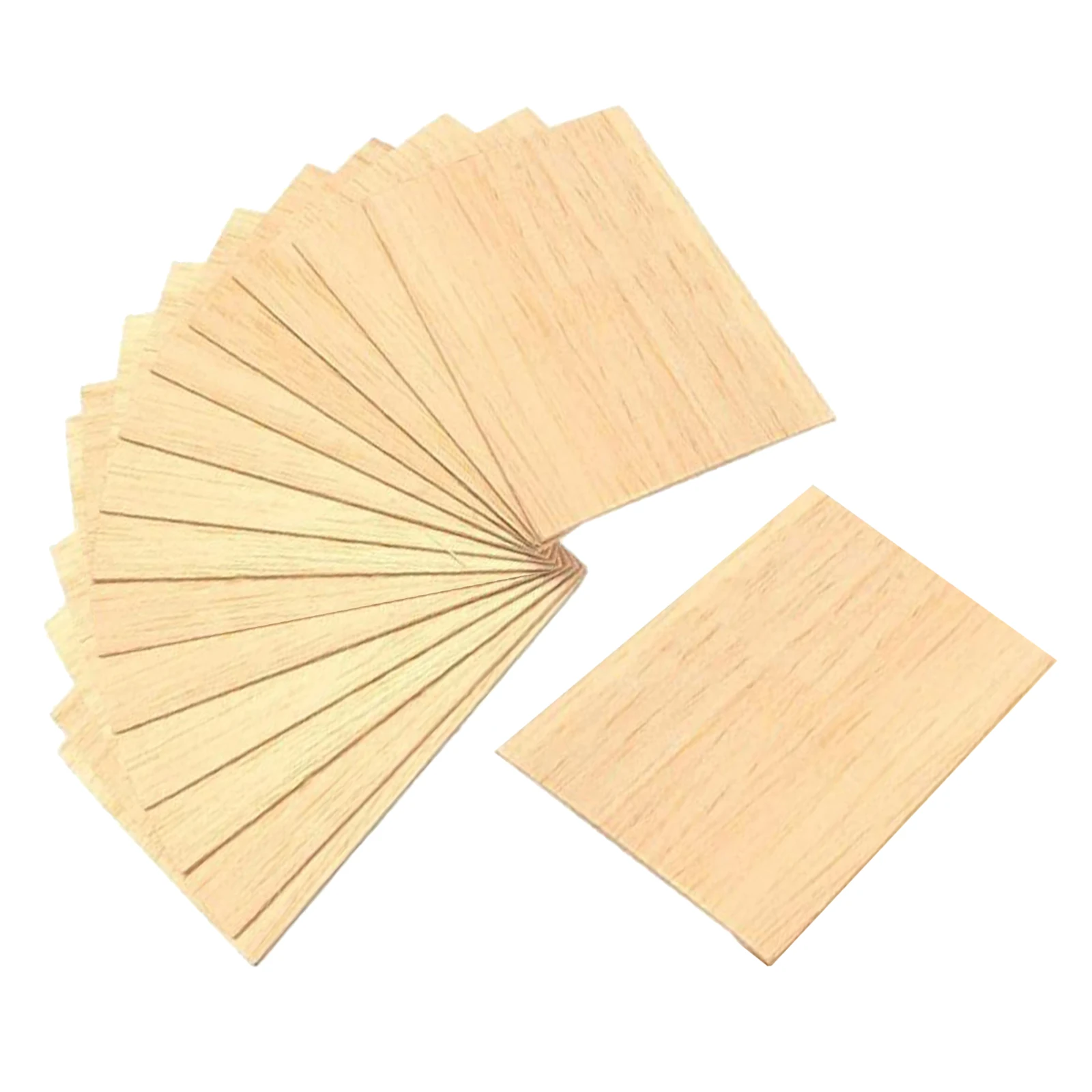 15Pcs Wooden Square MDF Plaque Unfinished Blank for DIY Pyrography Woodworking