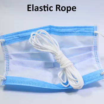 

DIY Mask Round Elastic Thin Band Cord Fibre Craft Thread Stretch String Sewing Elastic Rope For Crafts DIY Sewing Accessories