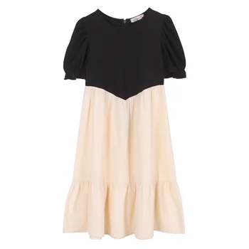 

Girls Dress 2020 New Toddler Summer Clothes Children Patchwork Dress Cotton Baby Princess Dress Ruffles Kids and Teenage,#5605