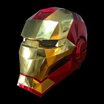 

Halloween Adult DIY Paper Mask The Avengers Iron Man Thanos Role-playing Props MK50 Cut Headgear Mask Gift