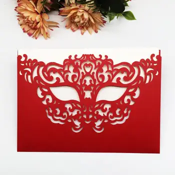 

20pcs Wedding Invitation Card Flamboyant Invitation Card Using For Business Fancy Dress Birthday Theme Party Celebration