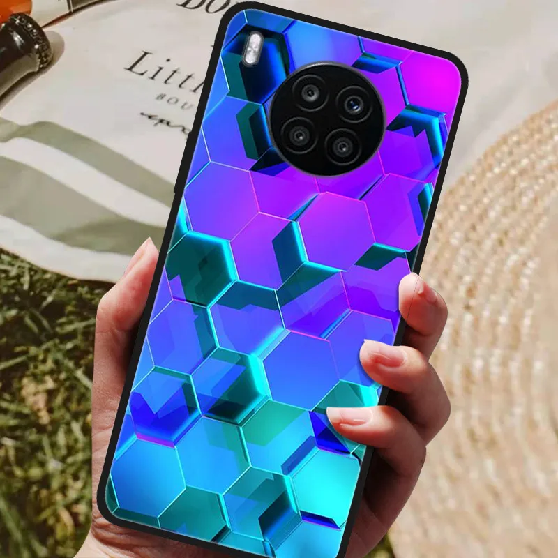 For Huawei Nova 8i Case Nova8i Cute Silicone Case Soft Slim Fundas For Huawei Nova 8i New Phone Cases nova8i 8 i Cover Bumper neck pouch for phone Cases & Covers