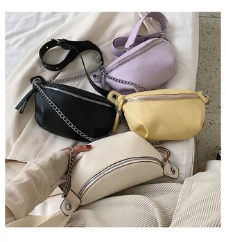 

Summer Small Bag Female 2020 Popular New Style Fashion Korean-style Chic Shoulder Chain Shoulder Bag Versatile Women's Breast Pa