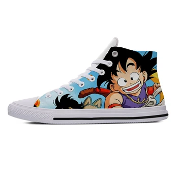 

Men's Casual Shoes Dragon Z Ball Men High TopCool Dragon Ball Super Blue Character Son Goku Vegeta Man Shoes
