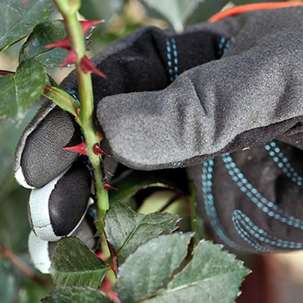 1 пара утолщенные рабочие анти-ударные перчатки с принтом с длинным рукавом инструменты для посадки садоводства обрезка труда защита запястья защита от холода