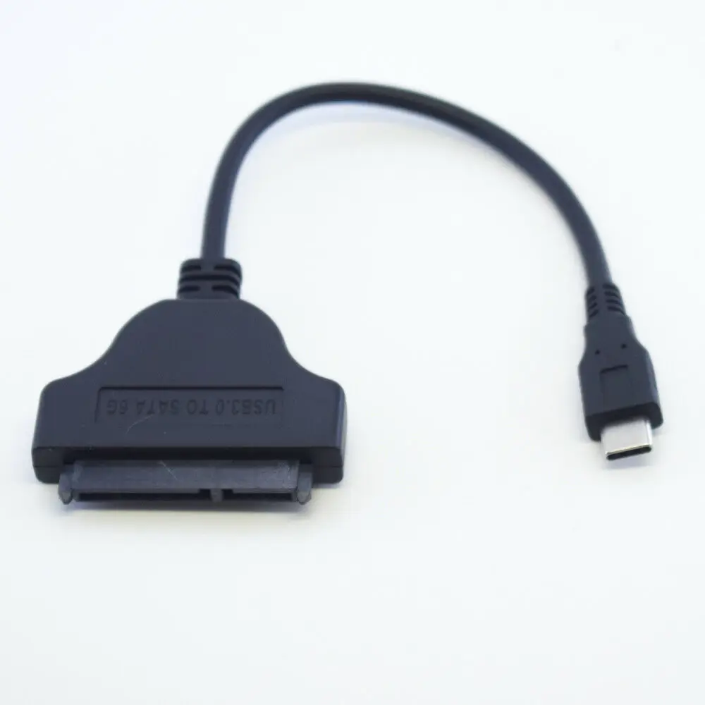 

USB 3.1 Type C to SATA 22 Pin 2.5 Inch Hard Disk Driver SSD Adapter Cable Converter (USB C to SATA)