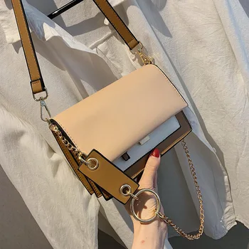 

New Fashion Pathwork Chain Women Crossbody Bags 2020 Vintage Small Female Purses Ladies Shoulder Messenger Bags High Quality