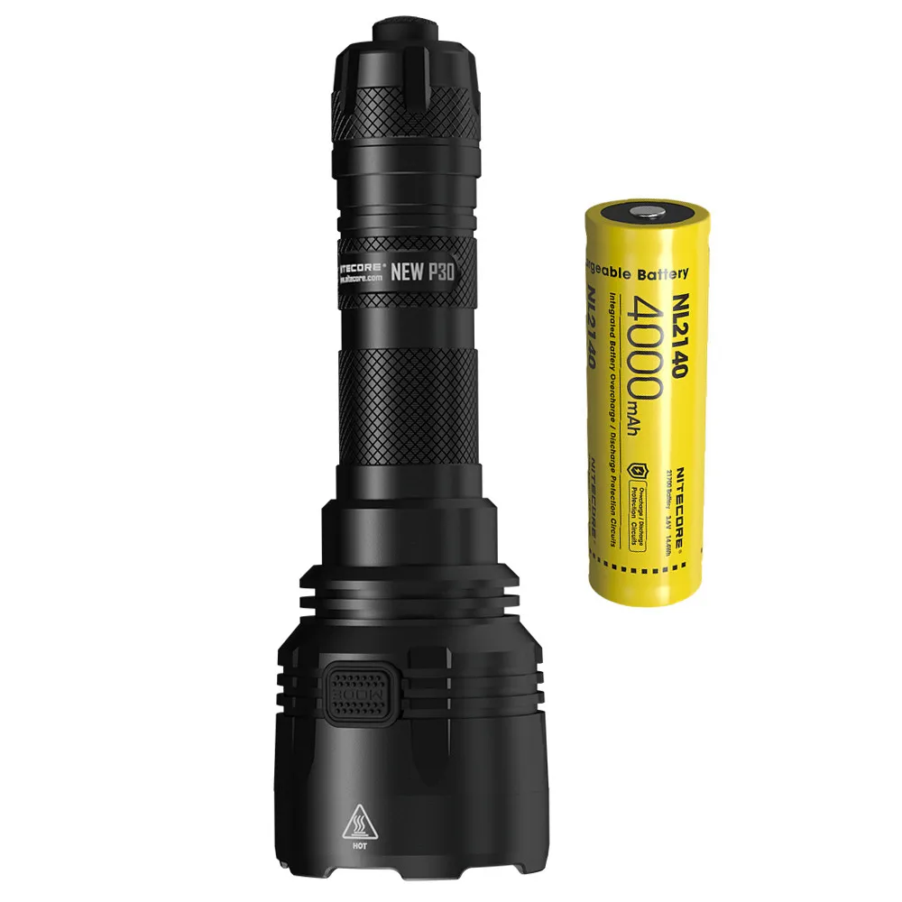 NITECORE Новый P30 охотничий фонарь дальний с аккумулятором 21700 дальность 1000 люмен