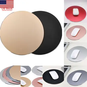 

Round Aluminum Alloy Mouse Pad Gaming Mat Mousepad for Laptop Notebook Computer