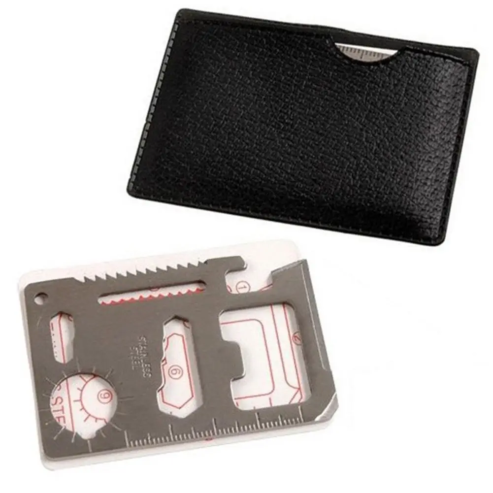 

11 In 1 Outdoor Multifunction Credit Card Knife Survival Camping Hunting Tactical Knife Utility Hand Tools Pocket Multitool Card