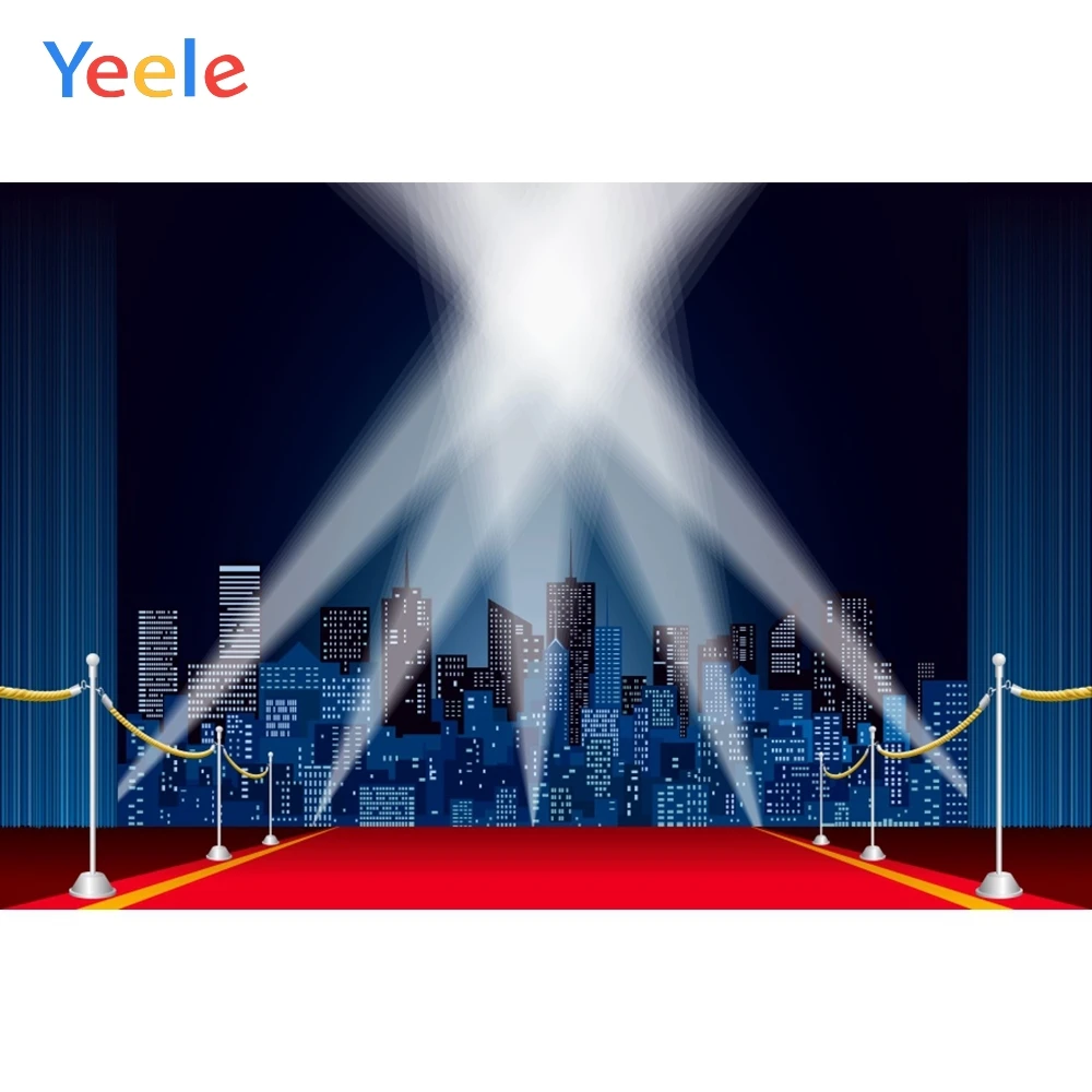 

Yeele Red Carpets Lights Party Portrait Photo Backdrops Baby Portrait Birthday Photography Backgrounds For Photo Studio Props