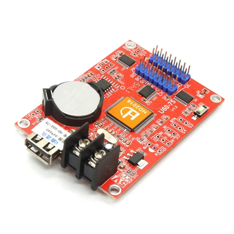 Бесплатная доставка HD U60 75 USB полноцветная светодиодная карта управления 640*64