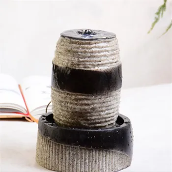 

Simple Fashion Birthday Wedding Gift Office Desktop Bonsai Water Fountain Ornaments Home Decoration Feng Shui Waterscape Crafts