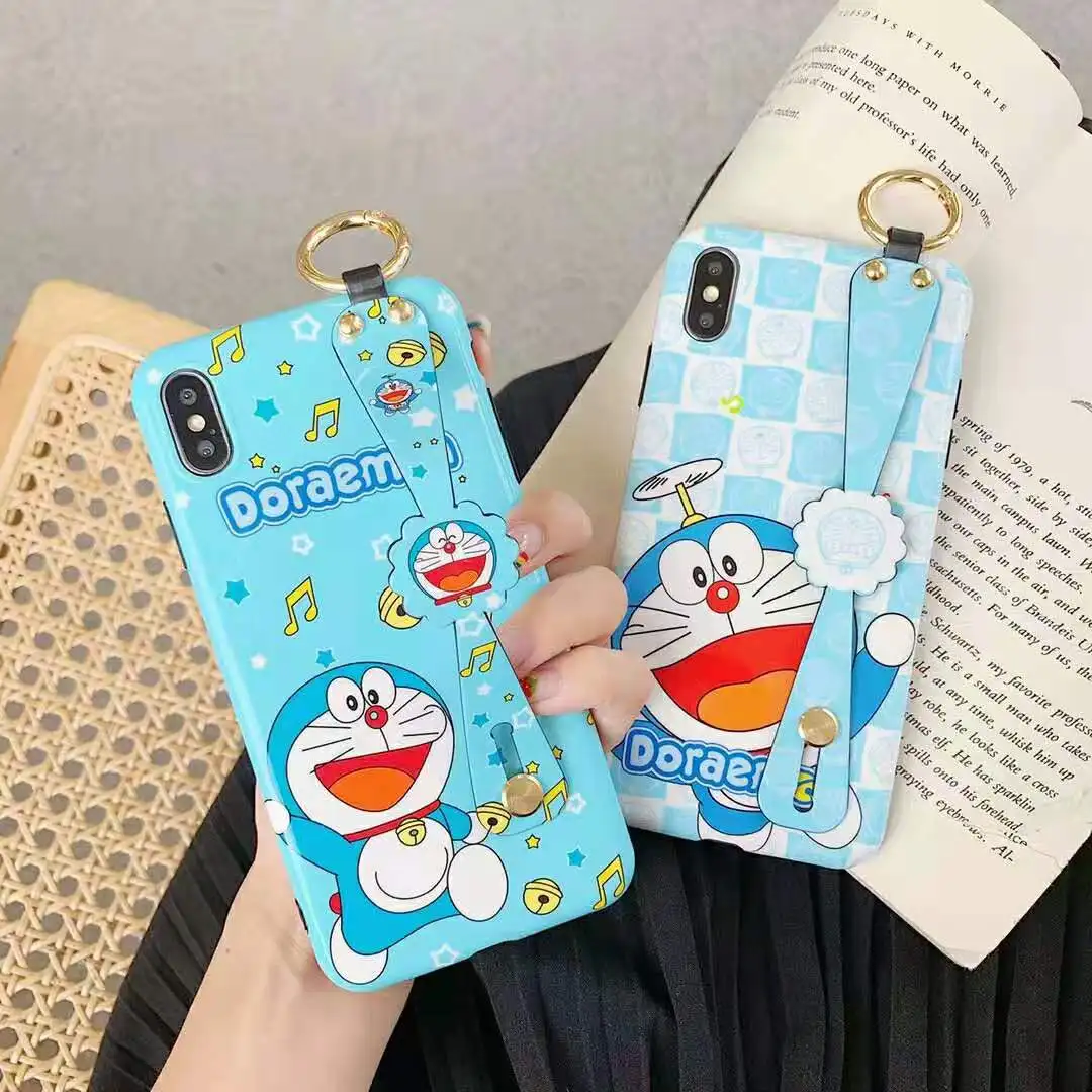 

Japan Cartoon jingle cat musician wristband Phone Case for iPhone 7 8 Plus XR XS Max X 11 Pro Luxury Smooth Soft Silicone cover