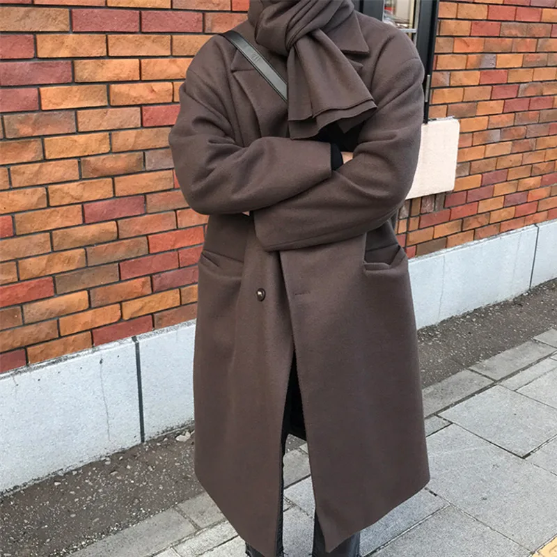 

Men's windbreaker 2019 autumn and winter new style woolen windbreaker loose casual cotton clothing youth trend men's clothing