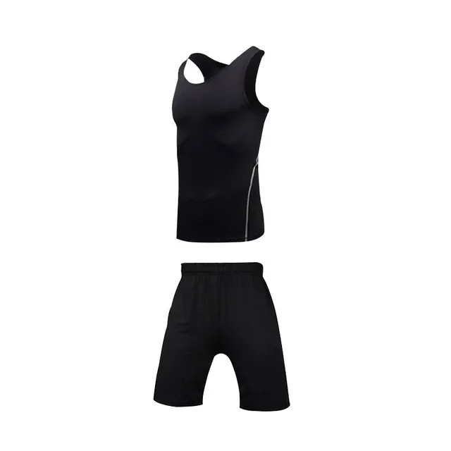 Men Sportswear Compression Sport Suits Quick Dry Running Sets Clothes Sports Joggers Training Gym Fitness Tracksuits Running Set Men sportswear 2-1