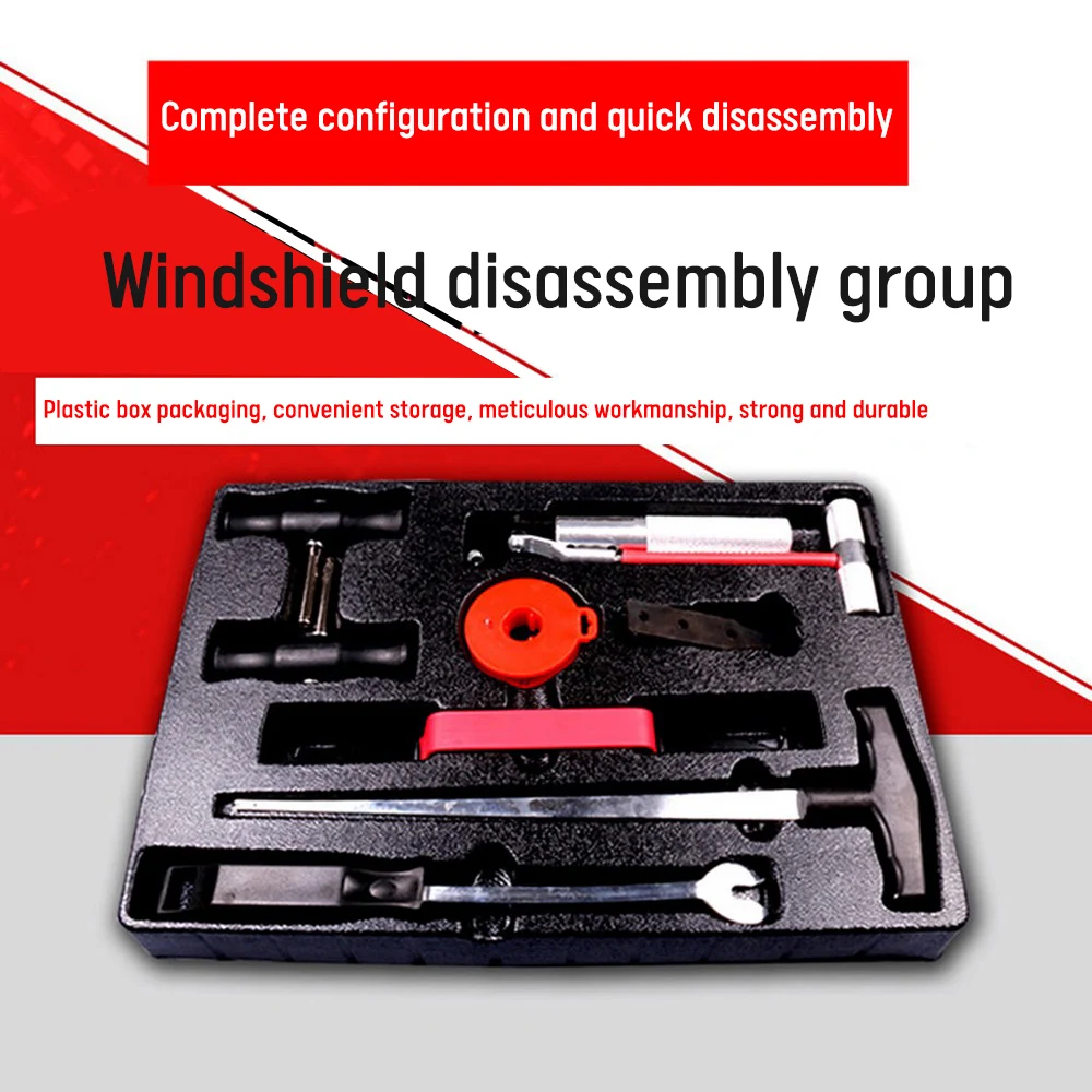 7pcs Wind Glass Automotive Remover Car Windshield Windscreen Removal Tool Kit 
