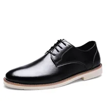 Мужская обувь в британском стиле; кожаная зимняя Молодежная обувь для отдыха в деловом стиле