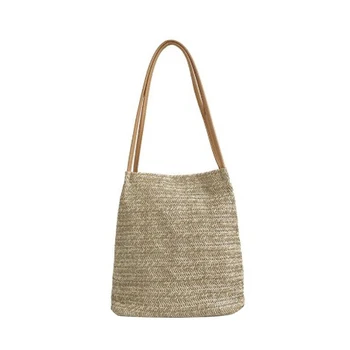 

Straw Bucket Bag Fashion Wild Woven Creative Ladies Shoulder Bag