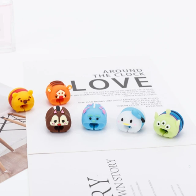 $US $63.59 100PCS Bite Cartoon Cute Animal Cable-Winder Data Line Cable Protector Cord Cover Silicone Decorate Smartphone Wire Accessories