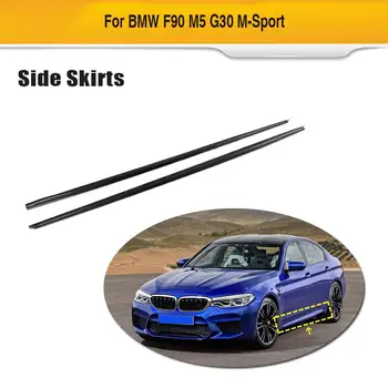 

Car Side Skirts Body Kits for BMW 5 Series F90 M5 540i G30 M-Sport 2017 - 2020 Carbon Fiber Door Side Skirts Apron Lip Spoiler