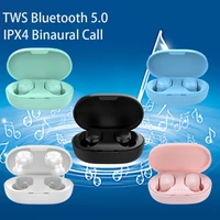 A6S TWS bezprzewodowe słuchawki Bluetooth bezprzewodowe słuchawki douszne 5.0 TWS słuchawki z redukcją szumów Mic dla Xiaomi iPhone Huawei Samsung A6