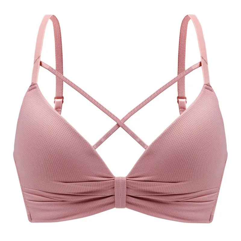 DeRuiLaDy Sexy Hollow Out Thin Strap Bras For Women Underwear