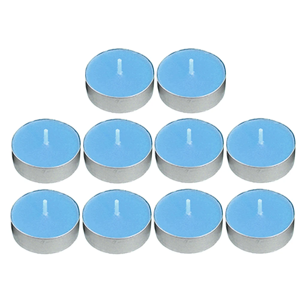 Lot de bougies chauffe-plat en aluminium, 10 pièces, standard 4.5 heures,  pour les dîners et les fêtes - AliExpress