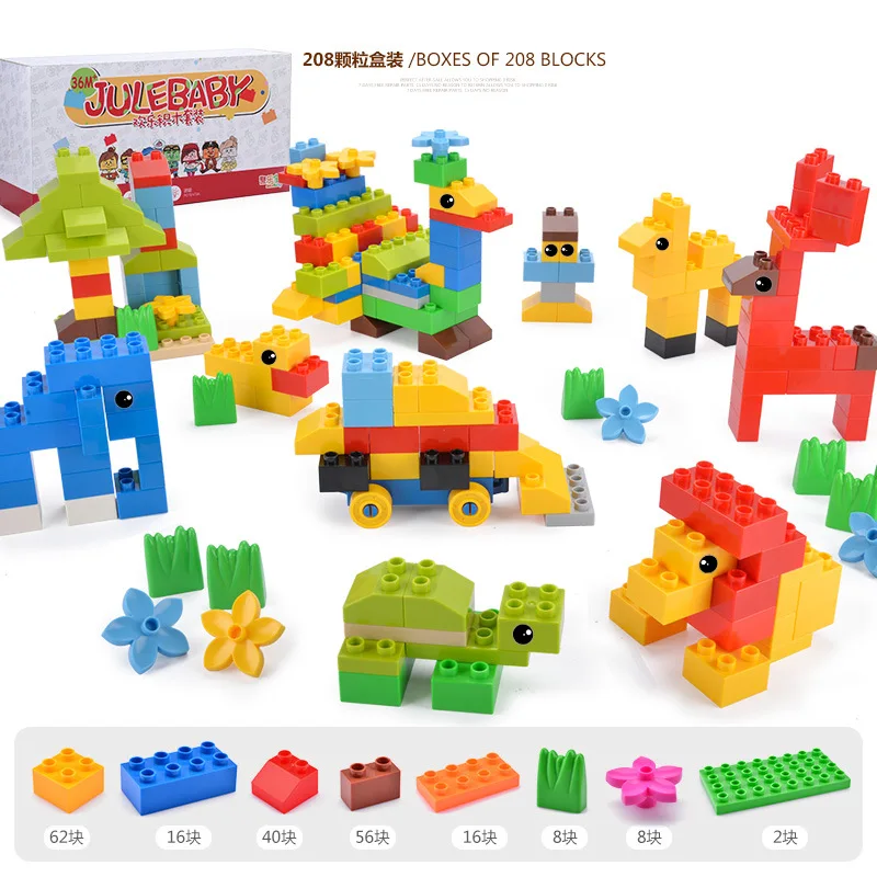 

Educational Assembled Big Granule Animal Building Blocks Children Creative ENLIGHTEN Intelligence Development DIY Splicing Toys