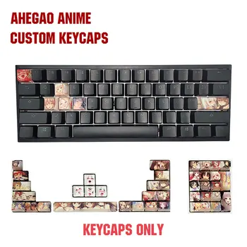 

Ahegao Keycaps Japanese Anime PBT Dye Sublimation Hot Swappable For Cherry Mx Gateron Kailh Switch Mechanical Keyboard