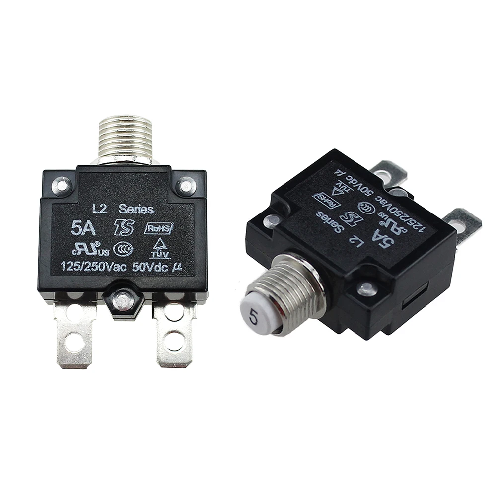 5A/10A/15A/20A/30AMP Панель Крепление Электрическая защита тепловой кнопочный Литой чехол автоматический выключатель сбрасываемый воздушный переключатель
