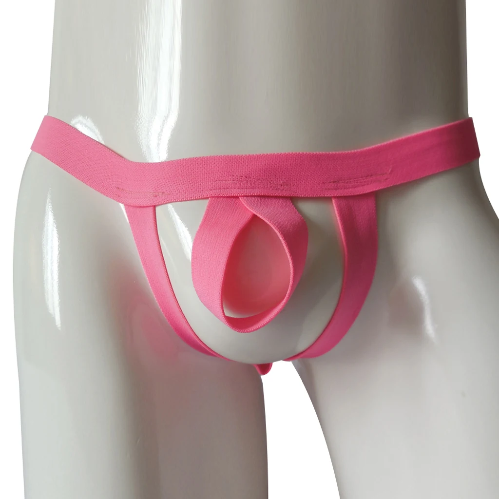 Sexy T-back Design String Thong Underwear  for Men Stretchy Open Pouch Rings G-Strings & Thongs Stretchy Jockstrap Underwear