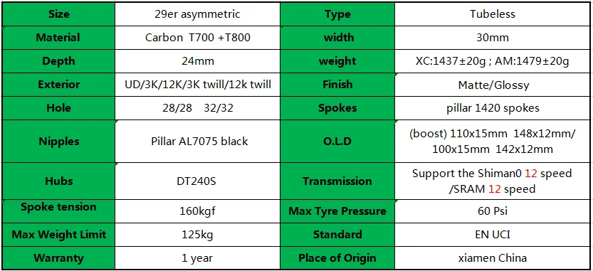 Rodas mtb 29 дисковые карбоновые колеса Асимметричные XC/AM 30x24 мм бескамерные колеса для горного велосипеда DT240S shiman0/XD 12 скоростей mtb колеса