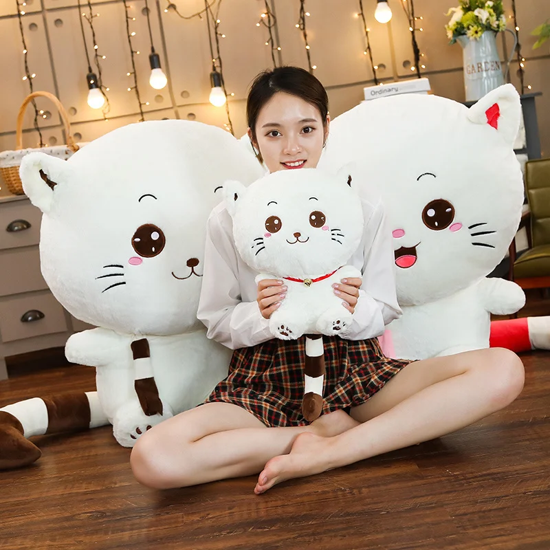 1 шт. Кот с большой мордочкой кукла кошки мягкие игрушки кошка плюшевые игрушки кукла детская вечеринка день рождения милые подарки для девочки Kawaii Плюшевые Подушки