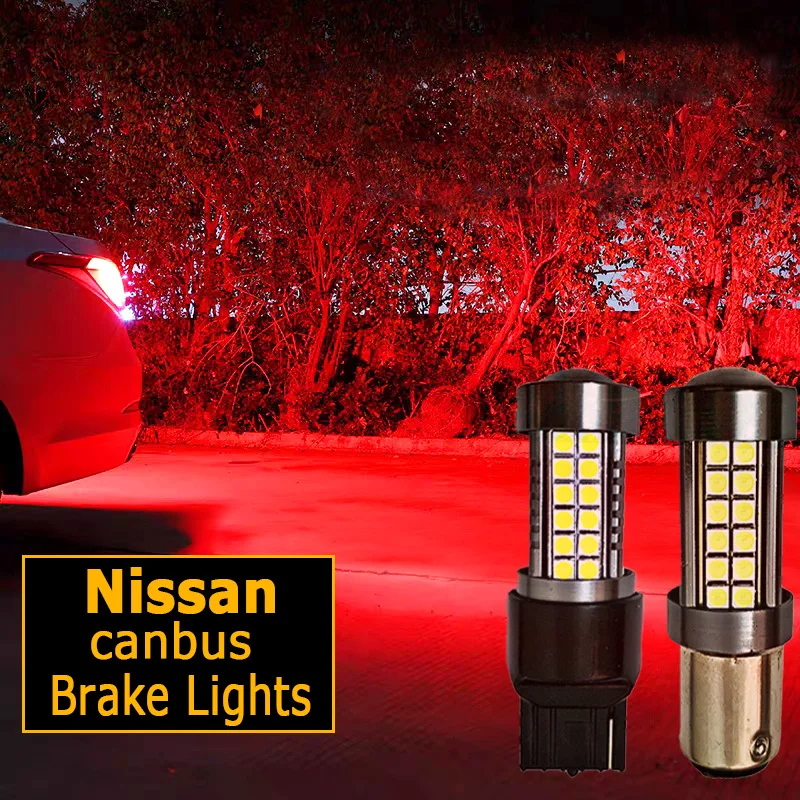 

1x Car LED Brake Light Lamp Bulb For nissan qashqai j11 j10 juke x trail t32 t31 primera p12 P21/5W W21/5W W21W P21W BA15D ba15s