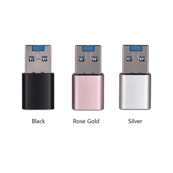 

Multifunction Card Reader USB3.0 Card Reader Portable Aluminum Alloy Card Reader Supports TFSC/TFHC/TFXC Format Rose Gold