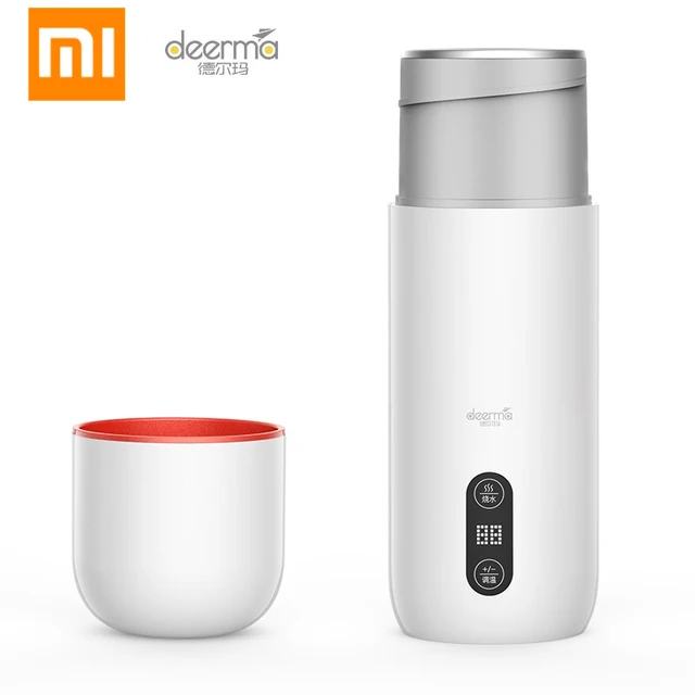 Портативная электрическая чашка Xiaomi Deerma с подогревом для путешествий, многофункциональная мини-чашка с артефактом, сохраняющая здоровье для умного тушения