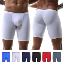 2021 New Men Underwear Sexy Low Rise Breathable Boxers High Elastic Underwear Boxers Viscose Trunks Male Panties
