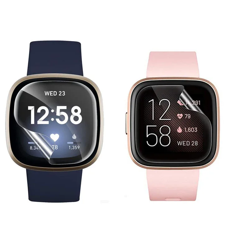 

Soft TPU Protective Film For Fitbit Versa 3/Sense/Lite Watch Luxe/Inspire 2/HR/Charge 5/4/3 Screen Protector Cover Accessories