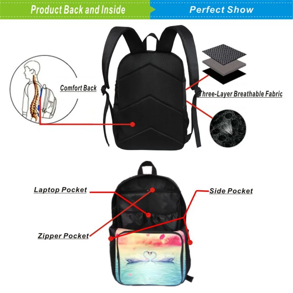 Tokyo Ghoul Backpack Large capacity Men Women Backpacks Teen School Bag Cartoon Rucksack 3D Printing Bag 19 inch Mochila