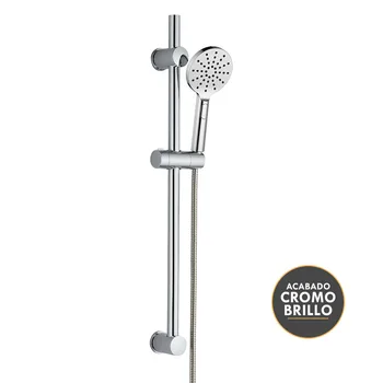 

Kibath hand shower Kit with 3 positions Whirlpool NIZ with shower bar and stainless steel flexo. Shower and supports in ABS