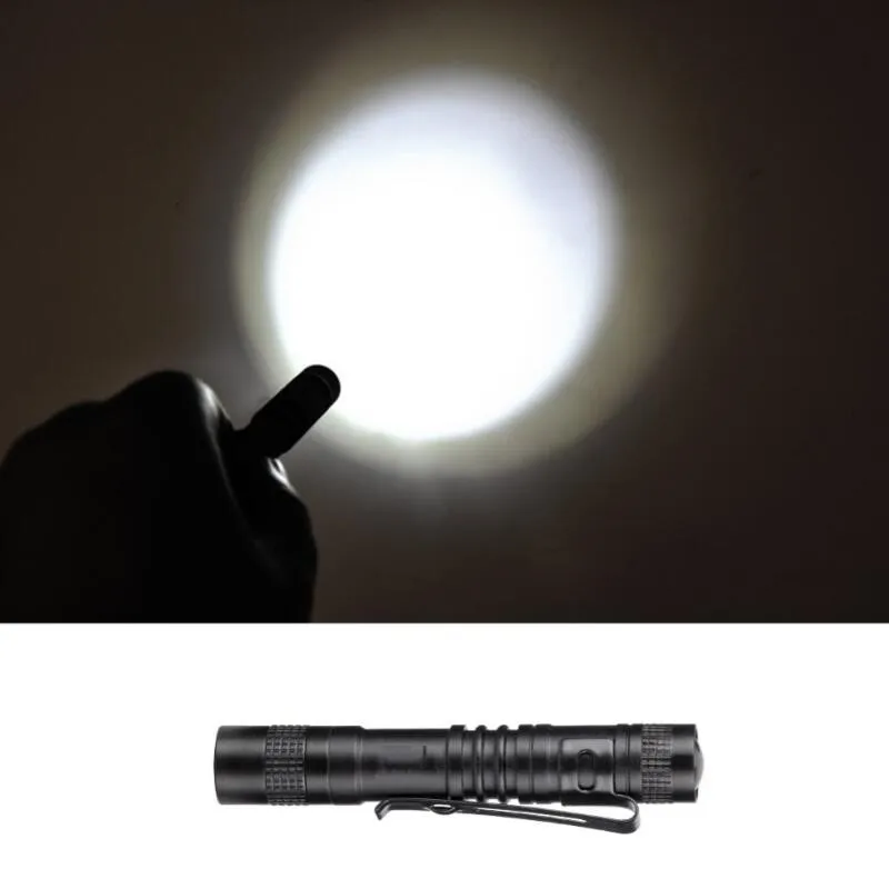 Portable Self-defense flashlight Torch working inspection Light 1 Switch Mode Outdoor Camping Lighting