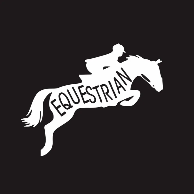Белый личность наклейки для автомобиля из ПВХ скачки конного спорта действие