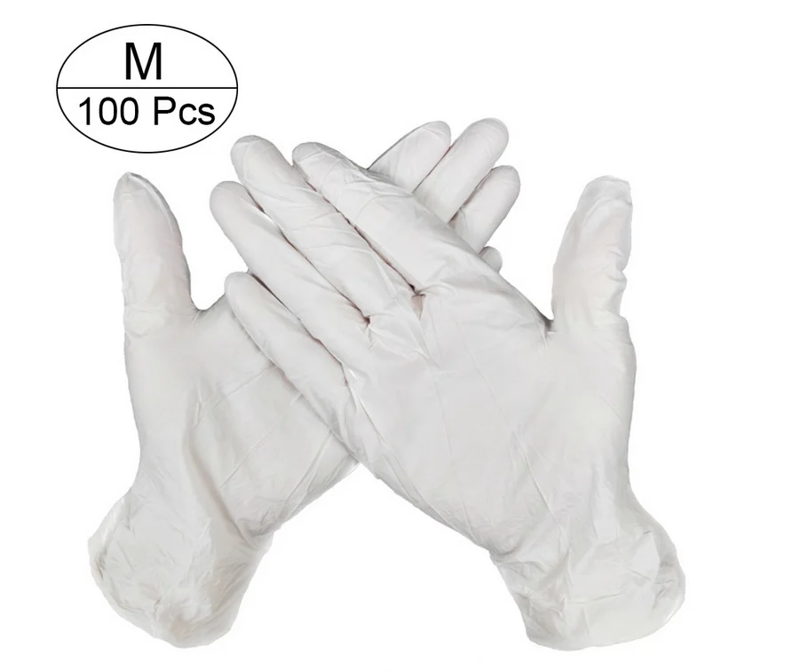 

White Color Disposable Rubber Gloves Garden Gloves For Home Cleaning Rubber Or Cleaning Gloves Universal Food Gloves