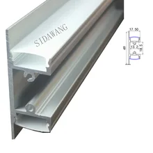 1 м настенный светильник вверх и вниз Светодиодная лента алюминиевый профиль для 12 мм полосы SDW050