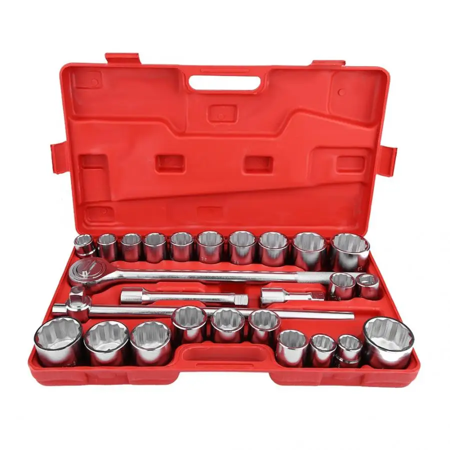 27pcs 3/4" Standard Drive Impact Socket Wrench Spanner Set Car Truck Repair Tools Kit Sockets | Инструменты