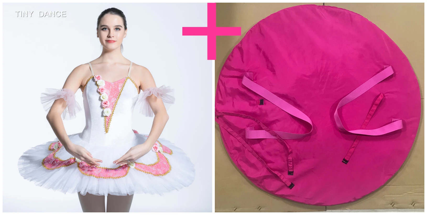 tutu and pink bag Новое поступление, балетная пачка для девочек, сценический костюм, предварительно профессиональное балетное платье-пачка, 11 размеров, BLL058 - Цвет: tutu and pink bag