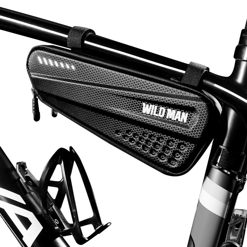Outdoor Front Beam Cycling PU Storage For Phone Equipment Bicycle Bag Waterproof Touch Screen Hard Accessories Men Women Riding